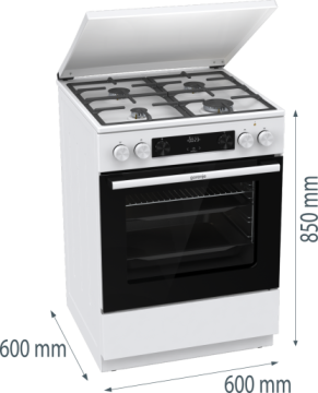 Плита комбінована Gorenje GK6C5WF - Зображення  2