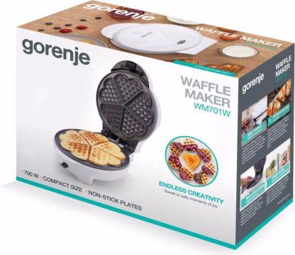 Вафельниця бутербродниця Gorenje WM701W - Зображення  3