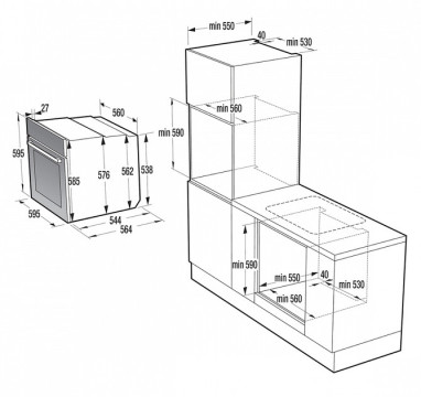 Духовой шкаф электрический Gorenje BSA6138B  - Фото  11