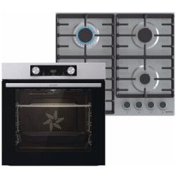 Комплект духовой шкаф + варочная поверхность газовая Gorenje BO6737E02XK + G642ABX