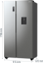 Холодильник Side-by-Side Gorenje NRR9185EAXLWD - Зображення  7