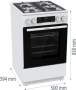 Плита комбінована Gorenje GKS5C73WF - Зображення  1