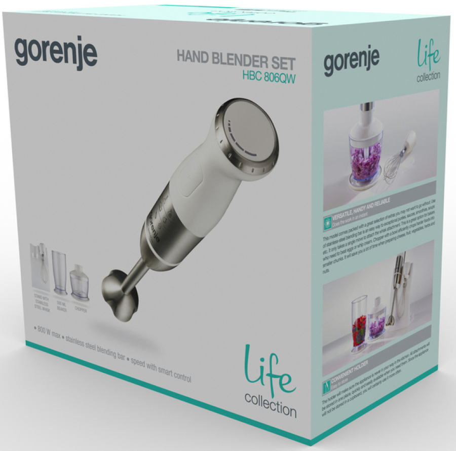  Блендер заглибний Gorenje HBC806QW (LW-3523G2) 