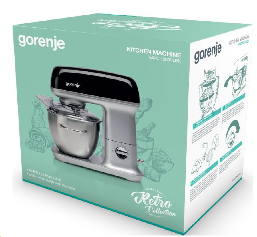  Кухонна машина Gorenje MMC1000RLBK 