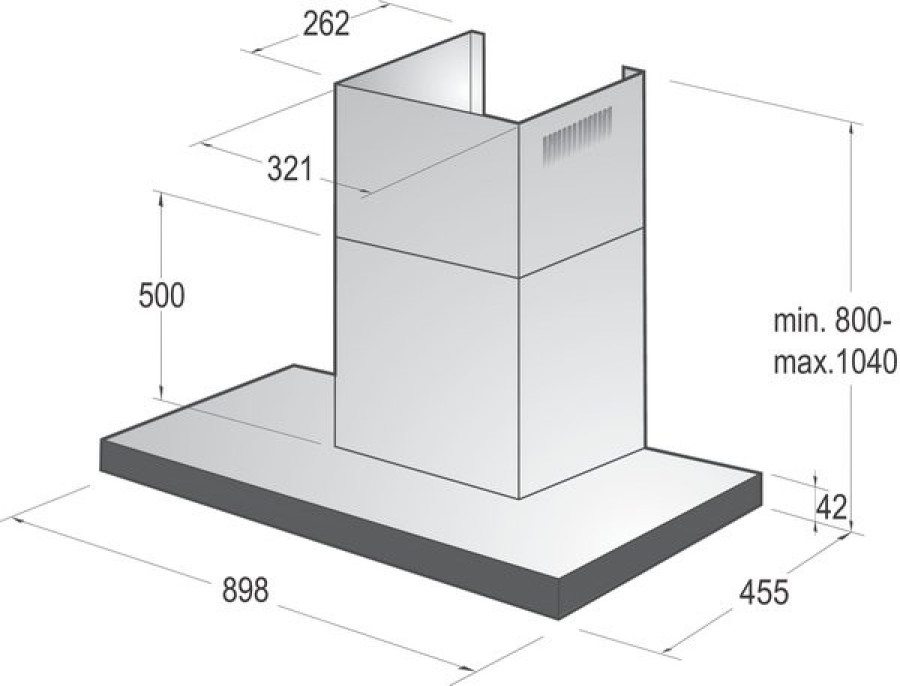  Вытяжка пристенная Gorenje WHT9SYB 