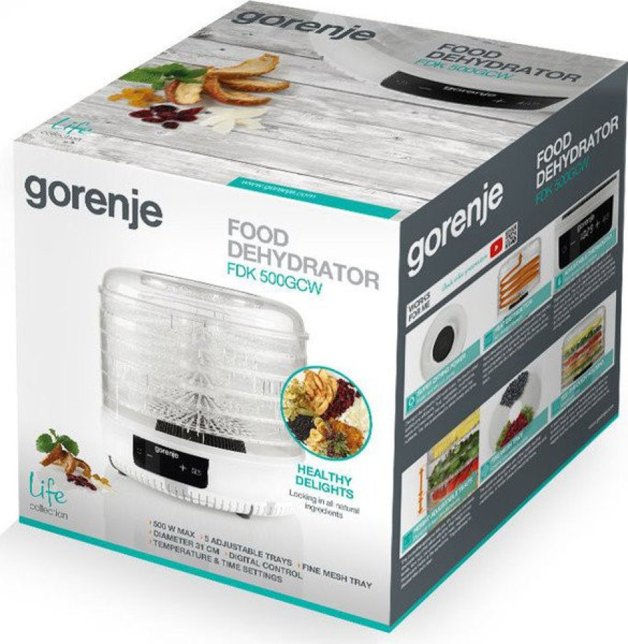  Сушарка для овочів і фруктів Gorenje FDK500GCW 