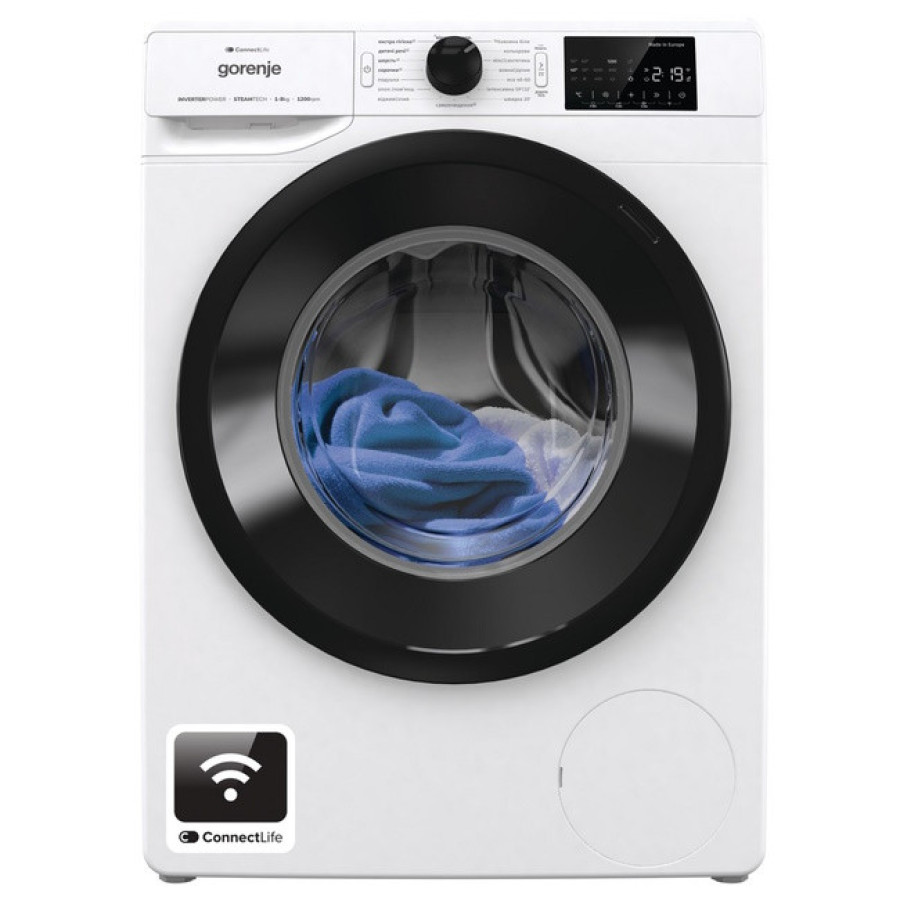 Стиральная машина узкая Gorenje WPNEI82SBSWIFI/UA