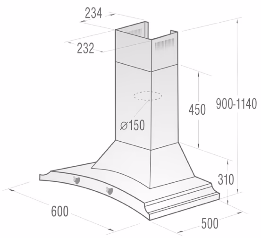  Витяжка купольна Gorenje DK63MCLB 