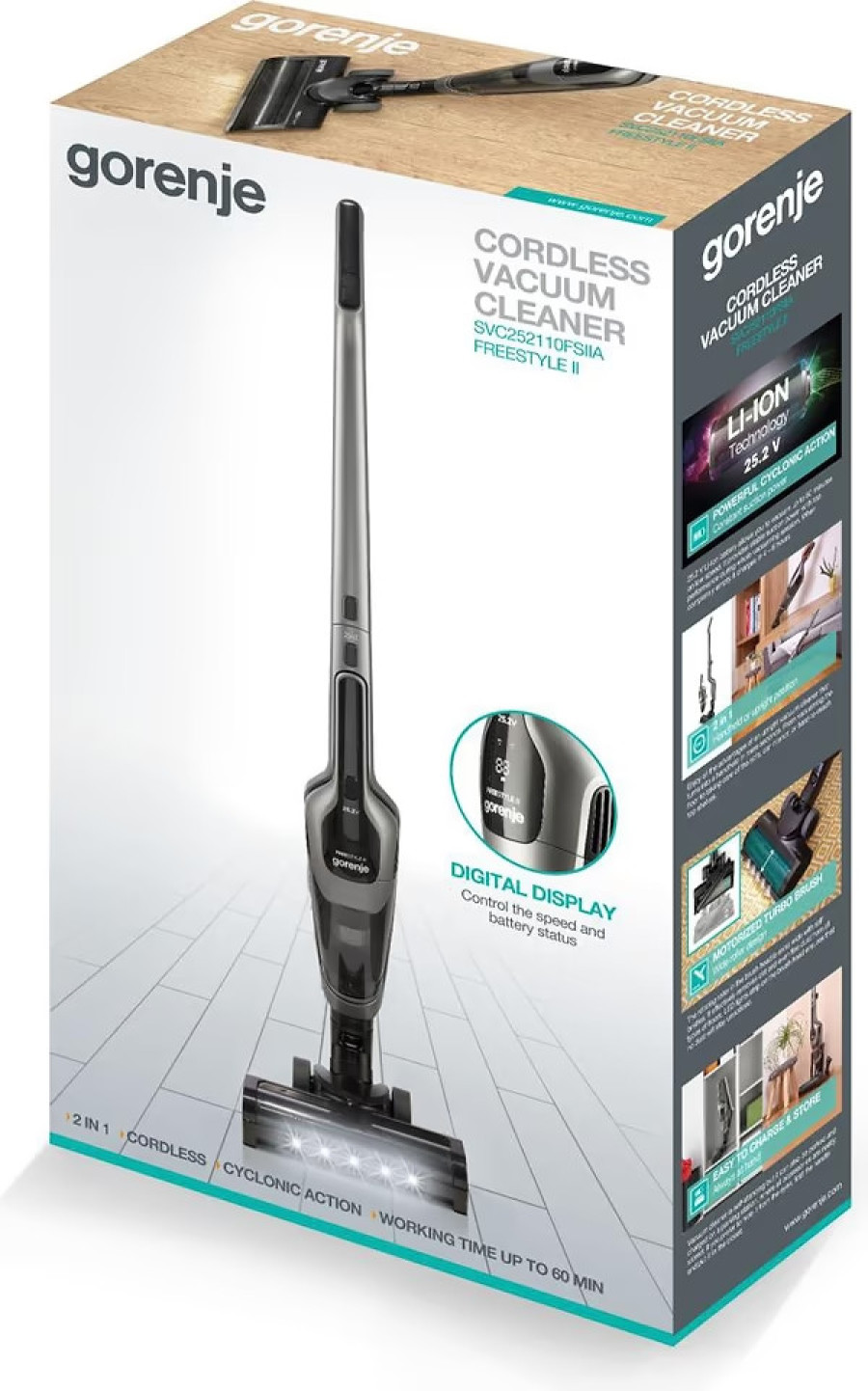  Пилосос акумуляторний Gorenje SVC252110FSIIA 