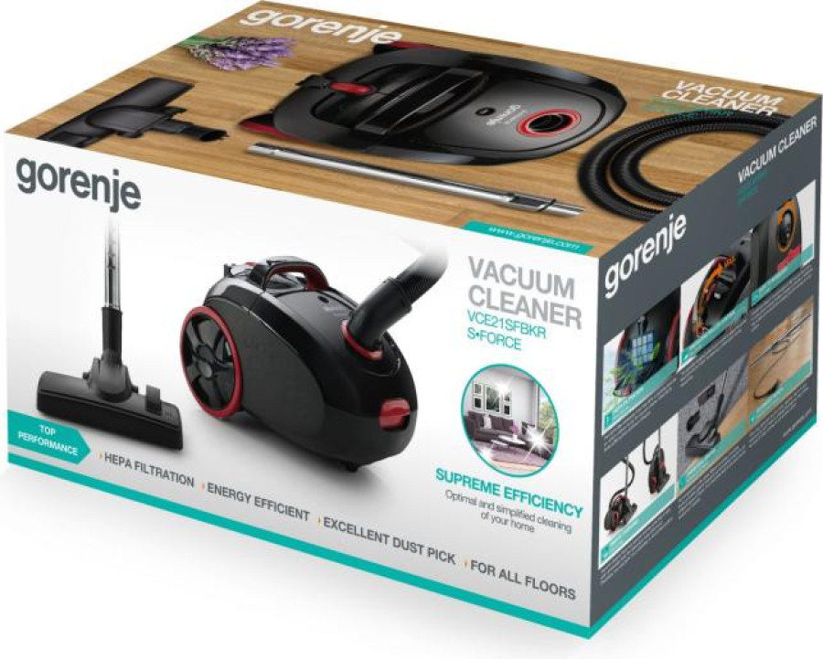  Пилосос Gorenje VCE21SFBKR 