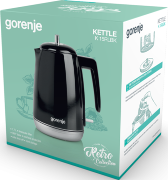 Електрочайник Gorenje K15RLBK  - Зображення  3