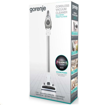 Пилосос акумуляторний Gorenje SVC219FMW  - Зображення  1