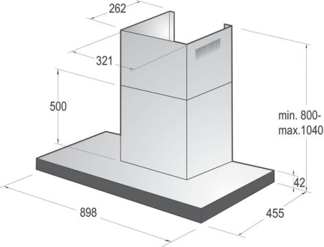 Вытяжка пристенная Gorenje WHT9SYB  - Фото  2