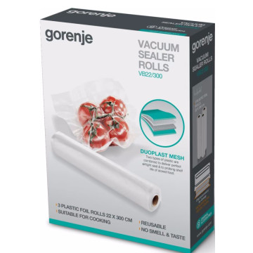 Пакети вакуумні Gorenje VB 22/300, 22 см х 3 м (3 рулона)  - Зображення  2
