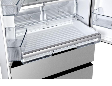 Холодильник з «французькими» дверцятами Gorenje NRM8181UX  - Зображення  4