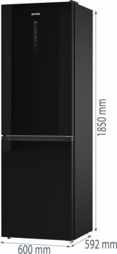 Холодильник Gorenje NRK6192ABK4  - Зображення  6