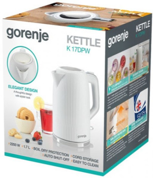 Електрочайник Gorenje K17DPW  - Зображення  5