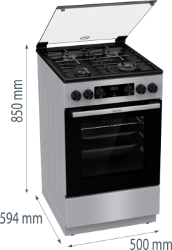 Плита комбінована Gorenje MEKS5121S  - Зображення  1