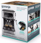 Кавоварка ріжкова (еспресо) Gorenje ESCM15DBK  - Зображення  3