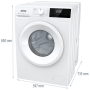Пральна машина з баком Gorenje WNHPI60SCSIR/UA  - Зображення  1