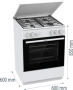 Плита газова Gorenje GG6A11WH  - Зображення  1