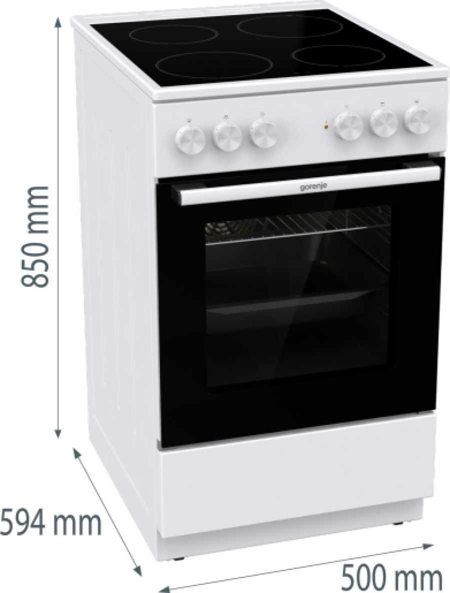  Плита електрична Gorenje GEC5A61WG 