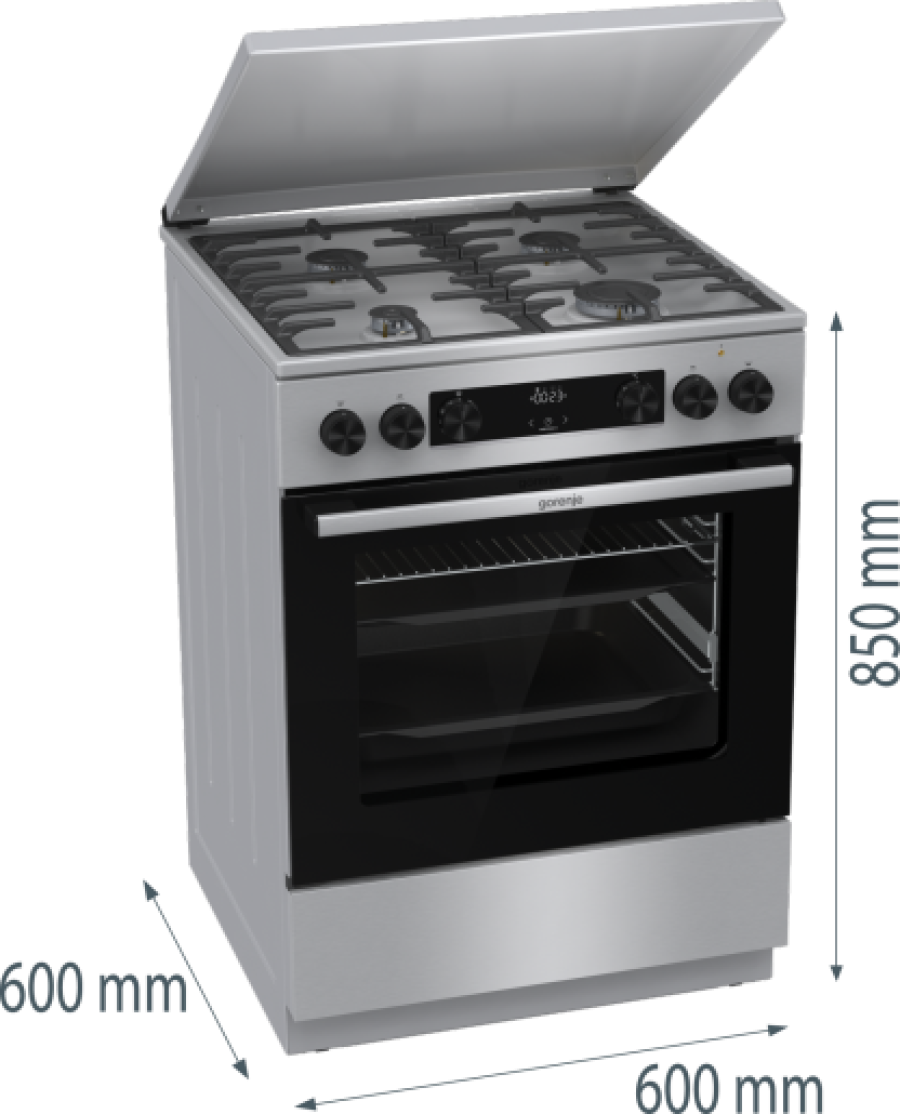  Плита комбінована Gorenje GKS6C71XF 