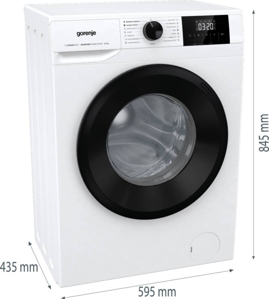  Пральна машина Gorenje W3NGPI72SBS/UA 