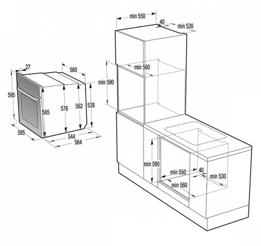  Духовой шкаф электрический Gorenje BSA6138B 